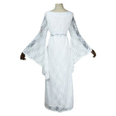 The Lord of The Rings Season 2 (2024) Galadriel White Dress Outfits Cosplay Costume